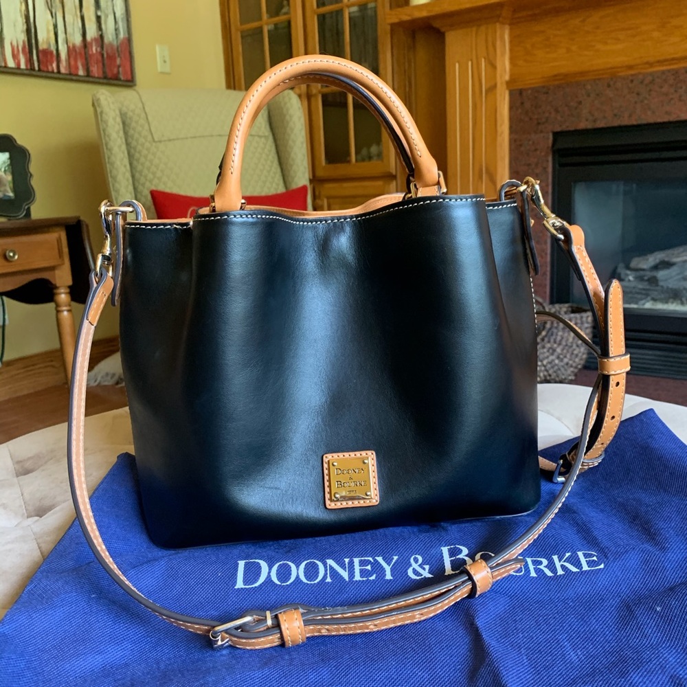 Dooney & Bourke Small Brenna Satchel Black Leather